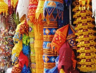 Illuminated Hues of Janpath Market