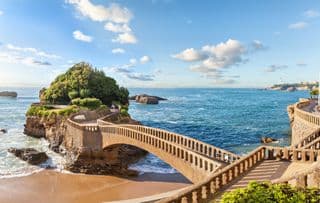 The Bridge of the Rock in Biarritz