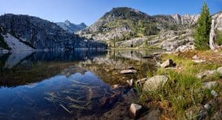Granite Wall Reflection in the Lake