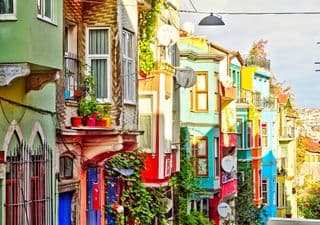 Istanbul's Vivid Balat Neighborhood