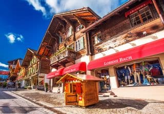 Traditional Swiss Chalet Architecture in Gstaad