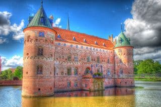 Egeskov Castle Reflecting in the Moat