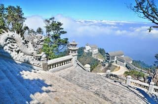 Dragon Carving at the Edge of Ba Na Hills Castles