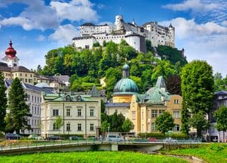 Hohensalzburg Fortress Overlooking the City