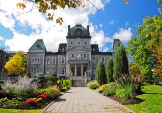 Sherbrooke Town Hall in Autumn Splendor