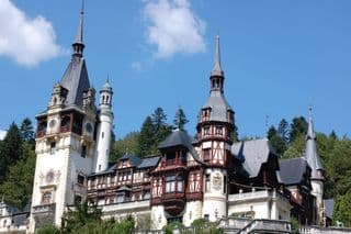 Regal Peleș Castle amidst the Carpathian Forest