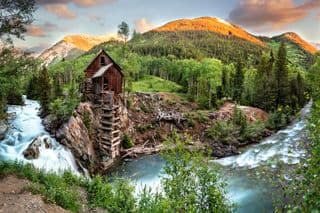 Crystal River Falls at Sunset