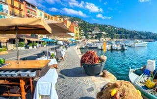 Villefranche-sur-Mer Harbor Basks in Mediterranean Sunlight
