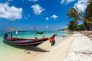 Anchored at the Tropical Shore
