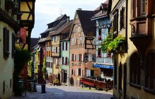 Half-Timbered Streets of Riquewihr