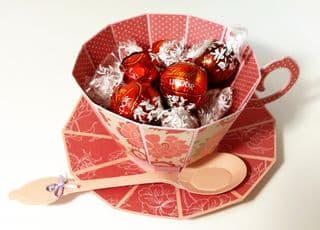 Vintage Tea Set filled with Lindt Chocolates