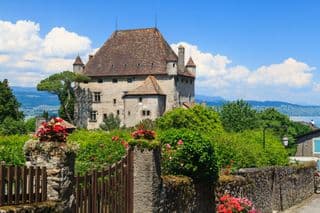 Ivory Tower amidst Blooms