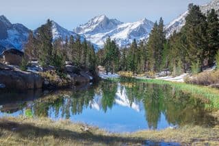 Reflection of the Sierra Nevada in Ruby Lake