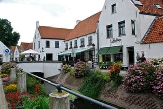 Quaint Canalside in Lissewege, Belgium