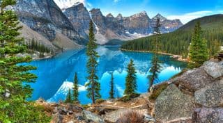 Reflections of the Rockies at Moraine Lake