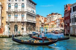 Navigating the Grand Canal in Venice