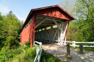 Everett Covered Bridge in Springtime