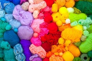 Rainbow Hues of Yarn