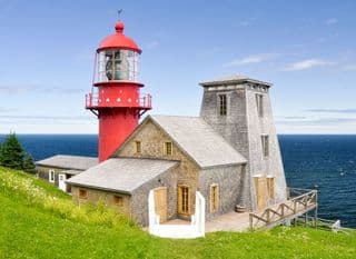 Quebec's Pointe a la Renommee Lighthouse