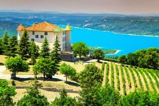 Château d'Aiguines Overlooking the Sainte Croix Lake