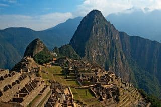 Ancient Incan Ruins at Machu Picchu