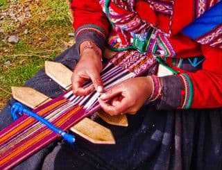 Traditional Textile Weaving in Chinchero, Peru
