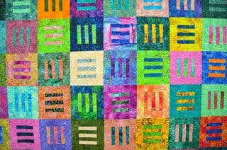 Vibrant Patchwork Quilt at the Kentucky State Fair