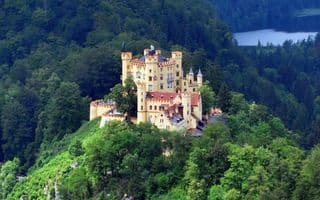 Hohenschwangau Castle amidst the Forests of Bavaria