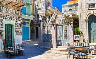 Traditional Greek Pyrgi Village Life