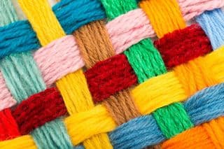 Vibrant Yarn Woven Pattern