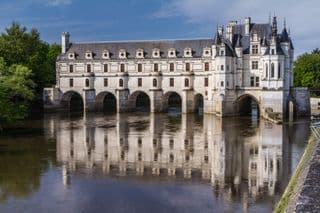 Chenonceau Castle Reflection in the River Cher