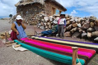 Colorful Textile Weaving in Bolivia