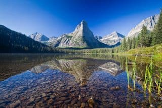 Glenn's Lake Reflection in Glacier National Park