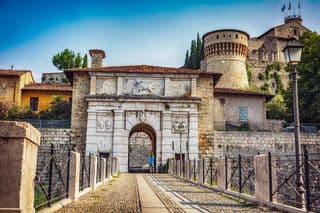 The Gate of Honor at Castello di Brescia