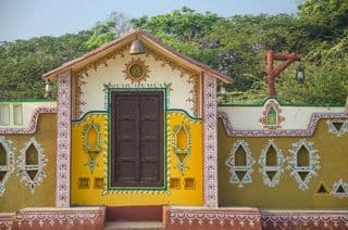 Traditional Indian Haveli in Chokhi Dhani Village