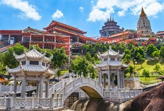 Ornate Chinese Pavilions at Kek Lok Si Temple