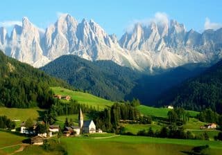 Santa Maddalena Village in the Dolomites