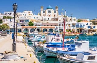 Harbor of Lipsi Island, Patmos, Greece