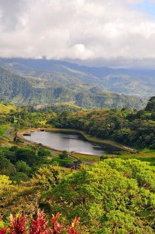 Lush Valley Lake in Costa Rica