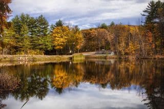 Fall Reflection Pond in New Hampshire