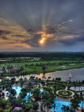 Sunset Elegance at Luxury Resort