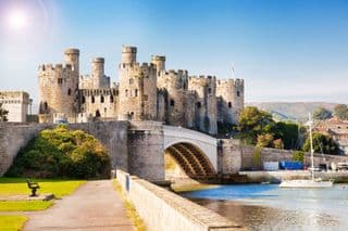 Medieval Conwy Castle by the Water