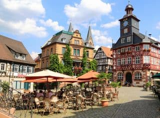 Historic Heppenheim Square in Germany