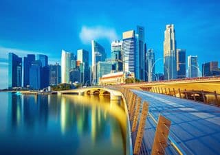 Sunrise Serenade over Singapore's Urban Tapestry