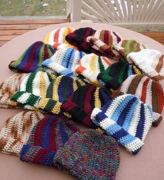 Assorted Crocheted Beanies