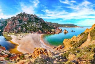 Li Cossi Beach Panorama in Sardinia