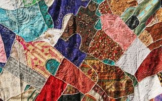 Vibrant Patchwork Quilt of Anjuna Beach Flea Market