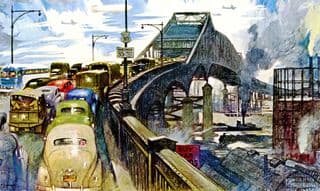 Traffic Jam on the War-Time Bridge