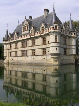 Reflection of the Château d'Azay-le-Rideau in Moat