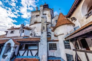 Medieval Fortress of Bran Castle in Transylvania, Romania